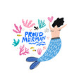 proud marman hand drawn character vector image
