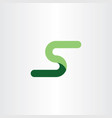 symbol s logo letter green icon sign element vector image vector image