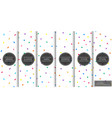 collection simple seamless celebration vector image vector image