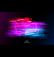 speed sport motion neon race glowing shapes vector image vector image
