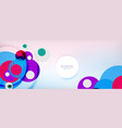 trendy simple circle abstract background dynamic vector image