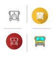 bus icon vector image vector image