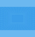 grid room in perspective vector image