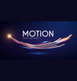 magic neon light effect motion beam design vector image vector image