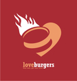minimalistic ad design for fast food restaurant vector image