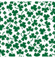 st patricks clovers pattern seamless vector image