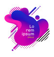 abstract purple and pink liquid shape fluid vector image