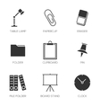 office tools icons vector image vector image
