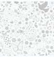seamless pattern of easter symbols vector image