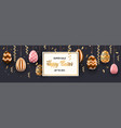 happy easter holiday celebration sale banner flyer vector image vector image