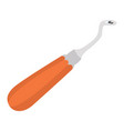 orange hook kit latch vector image