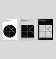design templates with simple geometric shapes vector image