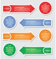 infographic arrows templates vector image