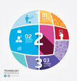 modern design minimal style info graphic template vector image vector image