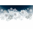 christmas abstract background with snowflakes vector image