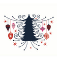 christmas tree vector image vector image