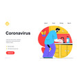 coronavirus prevention web banner concept vector image
