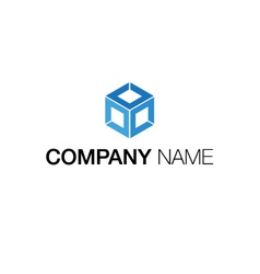 Logo blue Royalty Free Vector Image - VectorStock