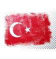 distressed grunge flag turkey vector image