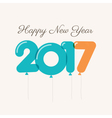 new year 2017 balloons vector image