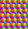 seamless texture with rainbow circles divided vector image