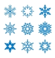 snowflake simple icon isolated on white background vector image