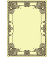 original floral vintage frame vector image vector image
