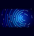dark blue futuristic connection background vector image