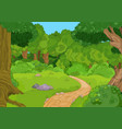 forest landscape vector image vector image