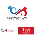 family care logo and symbol vector image vector image