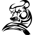 bull in tribal style - image vector image