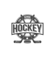 hockey logo badge design elements vector image