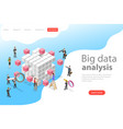 flat isometric concept of advanced vector image