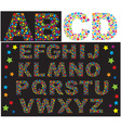 alphabet letters vector image