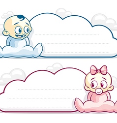 Baby Cloud Blank Royalty Free Vector Image - VectorStock