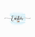 easter watercolor card on white design background vector image