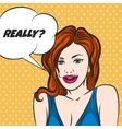 asking girl vector image