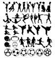 sport silhouettes vector image vector image