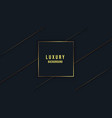abstract layer dark luxury background with golden vector image vector image