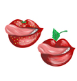 lips vector image