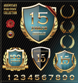 anniversary design element collection vector image