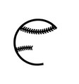 baseball sport logo image vector image