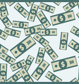 dollar banknote seamless pattern vector image