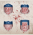 fourth of july patriotic banners set vector image