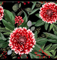 wide seamless floral background pattern vector image vector image