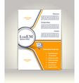 flyer brochure or magazine cover template vector image
