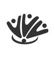global community logo icon elements template vector image