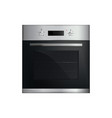 realistic kitchen oven composition vector image vector image