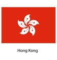 flag of the country hong kong vector image