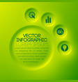 business abstract infographic template vector image vector image